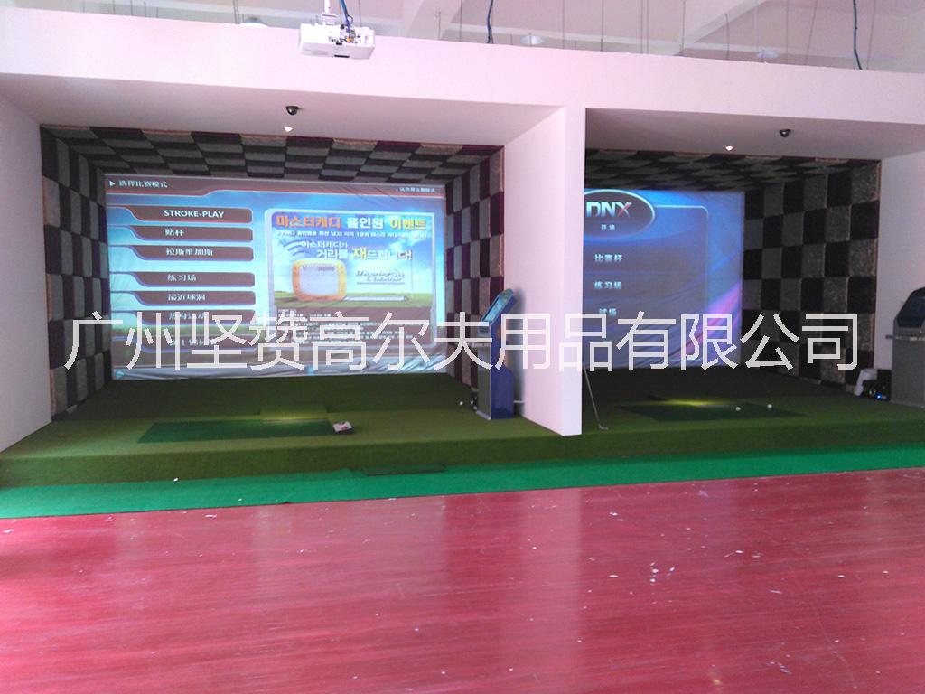韩国进口室内迷你高尔夫 高尔夫室内模拟器 室内高尔夫设备