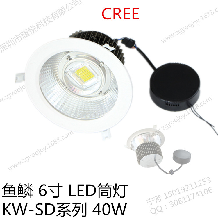 供应LED筒灯80W40W50W60W室内筒灯图片