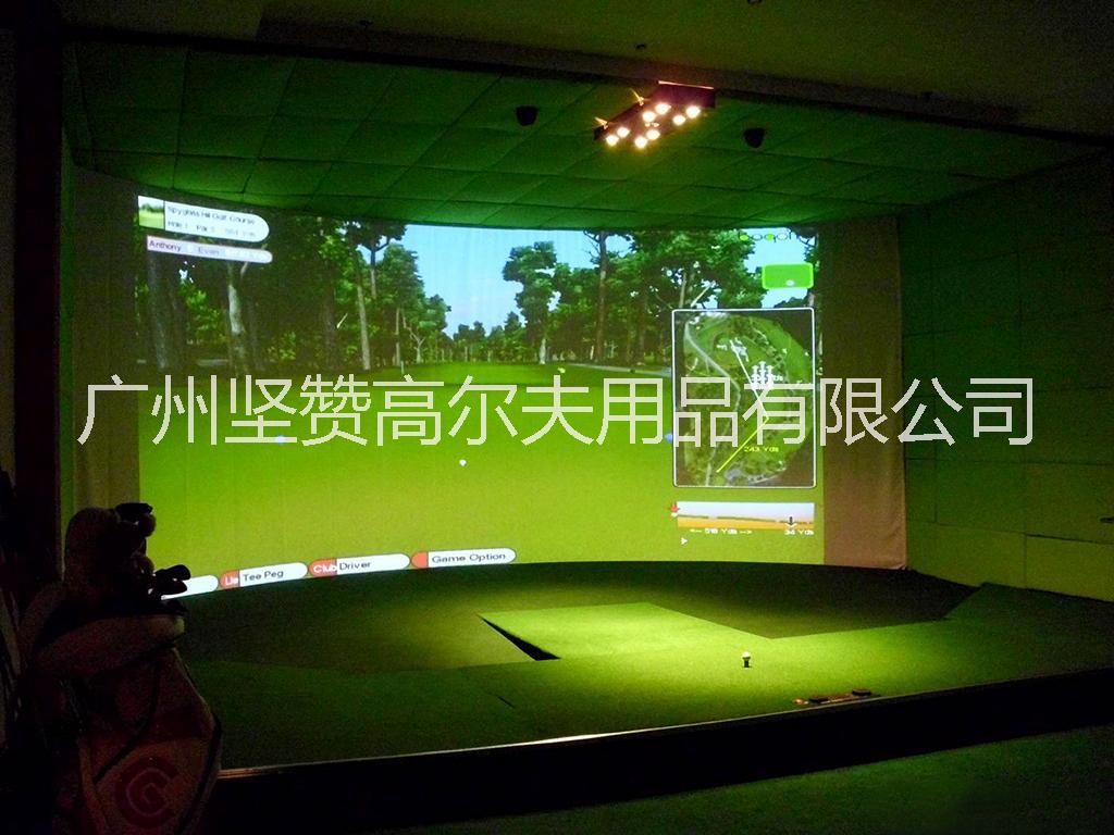 供应用于运动的宽屏室内高尔夫模拟器 模拟高尔夫