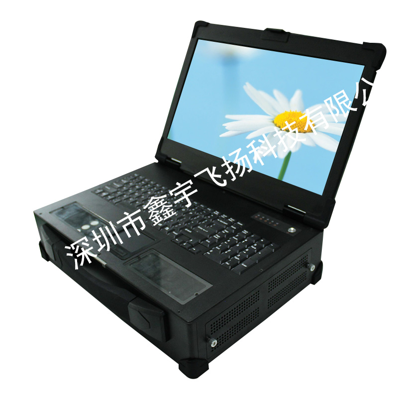 供应用于工业的抽拉硬盘多触摸面加固型笔记本电脑机箱 工业便携机 采集站