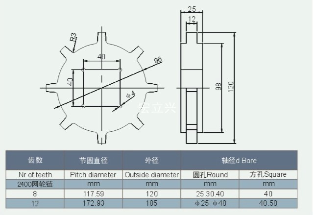 2400网链轮网带输送带带动传动塑料链轮工程尼龙白色齿轮加工厂家