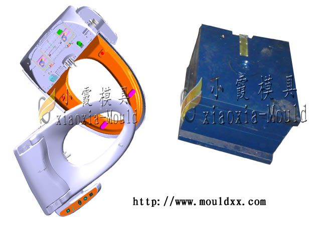 黄岩定制抽水马桶外壳塑料模具生产图片
