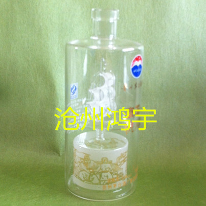 供应用于工艺酒瓶的直管酒瓶帆船酒瓶玻璃工艺酒瓶艺术摆件装饰收藏白酒瓶来图定做