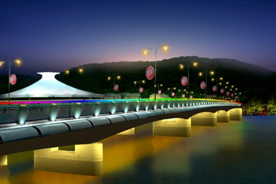 供应道路照明设计桥梁照明工程腾博光电图片