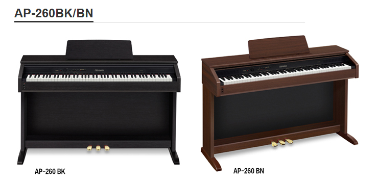 供应卡西欧AP260电钢琴/棕色,黑色