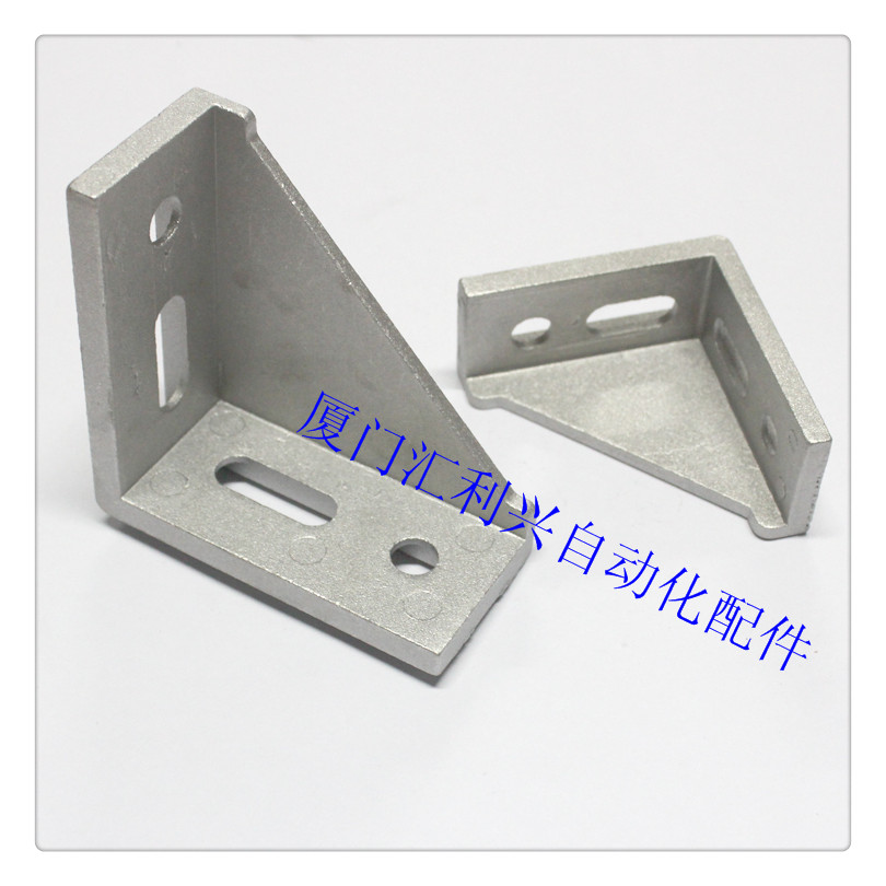 供应用于铝型材紧固件的4080 直角连接件 角码尺寸 铸铝角