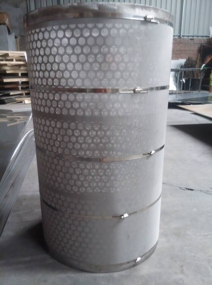 供应工业共过滤网筒@不锈钢六角冲孔复合过滤网过滤网筒