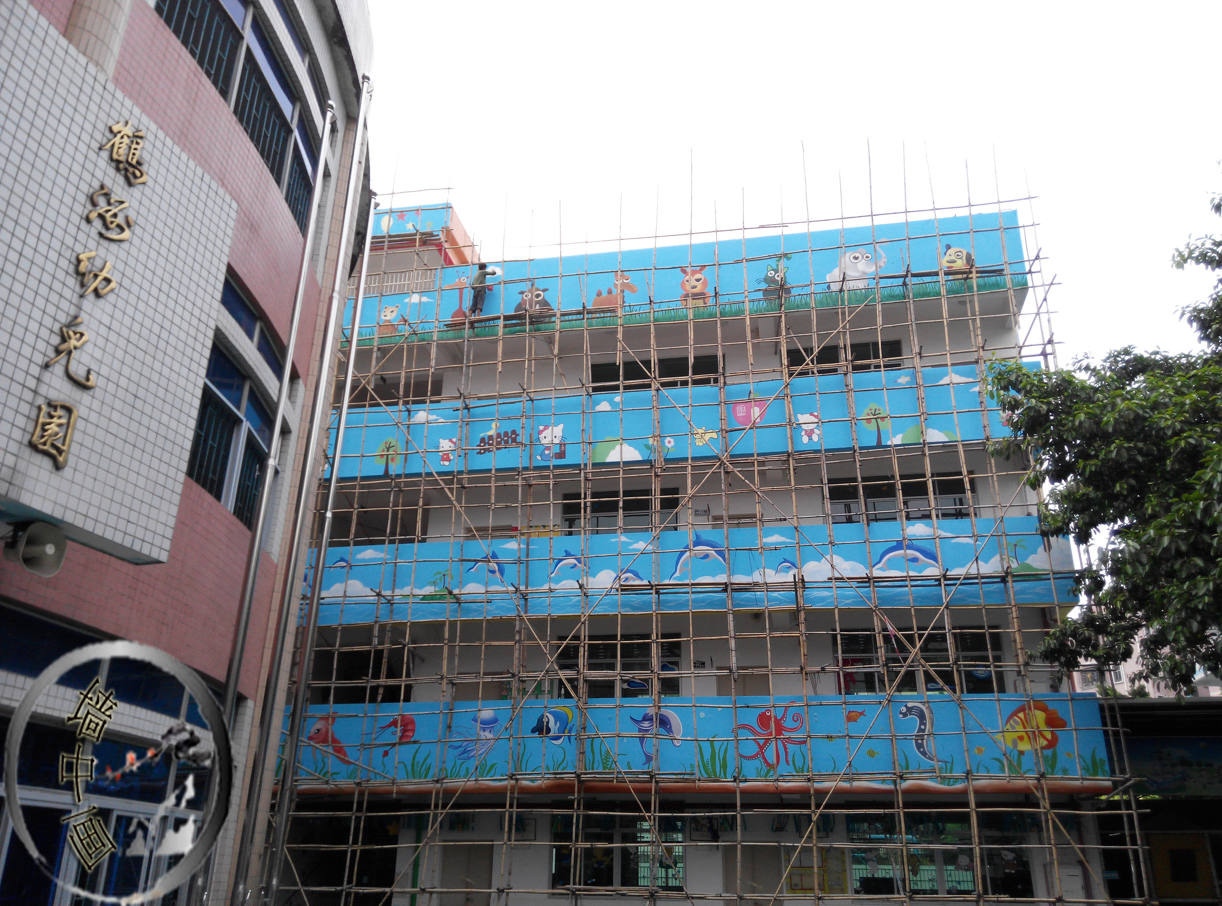 供应深圳外墙彩绘喷绘公司，深圳外墙绘画及墙绘