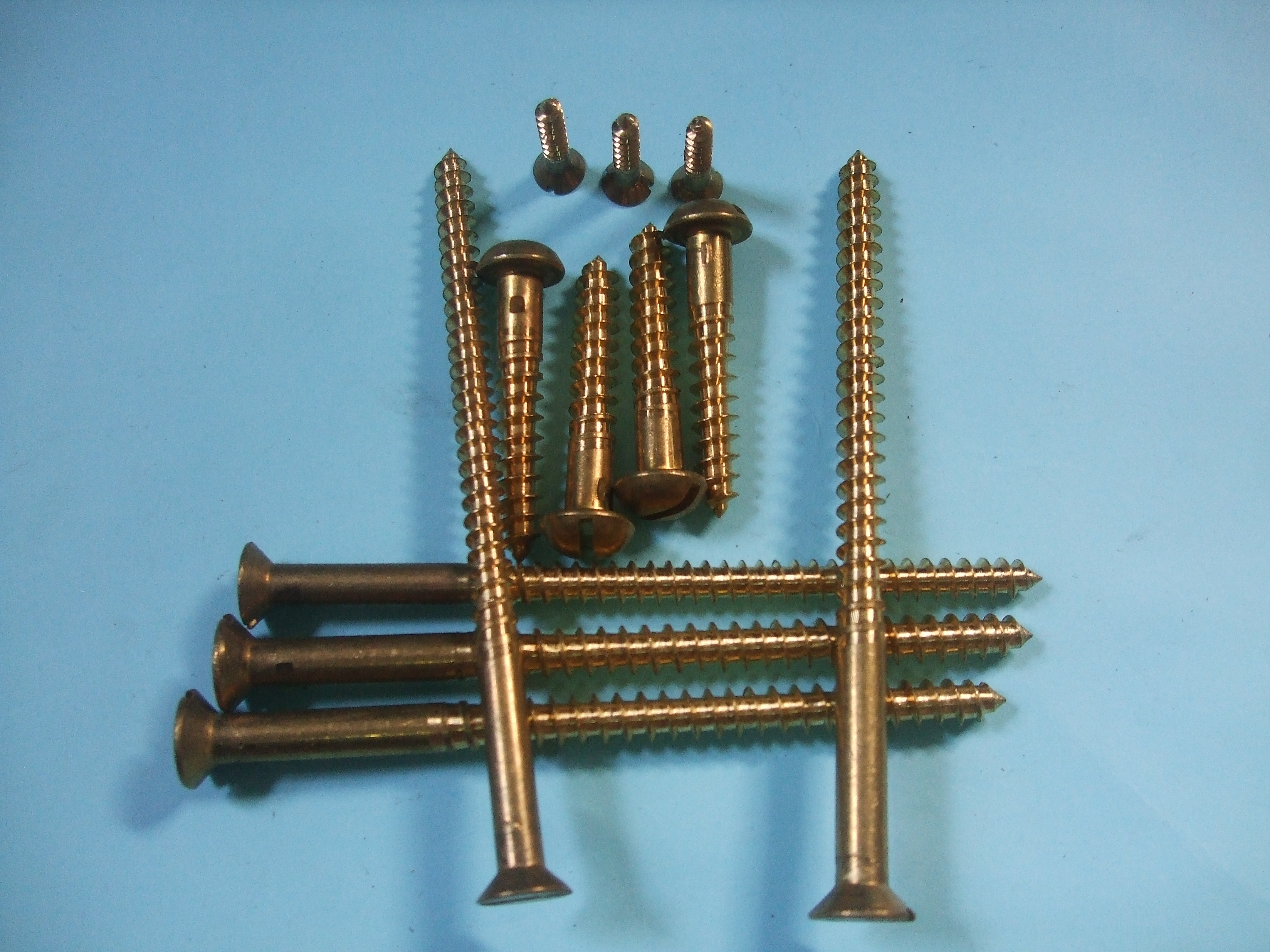 供应用于门铰的江门黄铜自攻、铜木牙螺丝批发