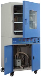 供应上海一恒台式真空干燥箱微电脑温度控制器、控温精确可靠、易分解和易氧化物质、不锈钢板材料图片