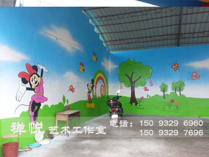 供应用于墙绘的郑州墙绘 手绘墙 背景墙 喷绘壁画