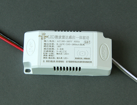 供应用于灯具的LED微波雷达感应一体驱动声控感应