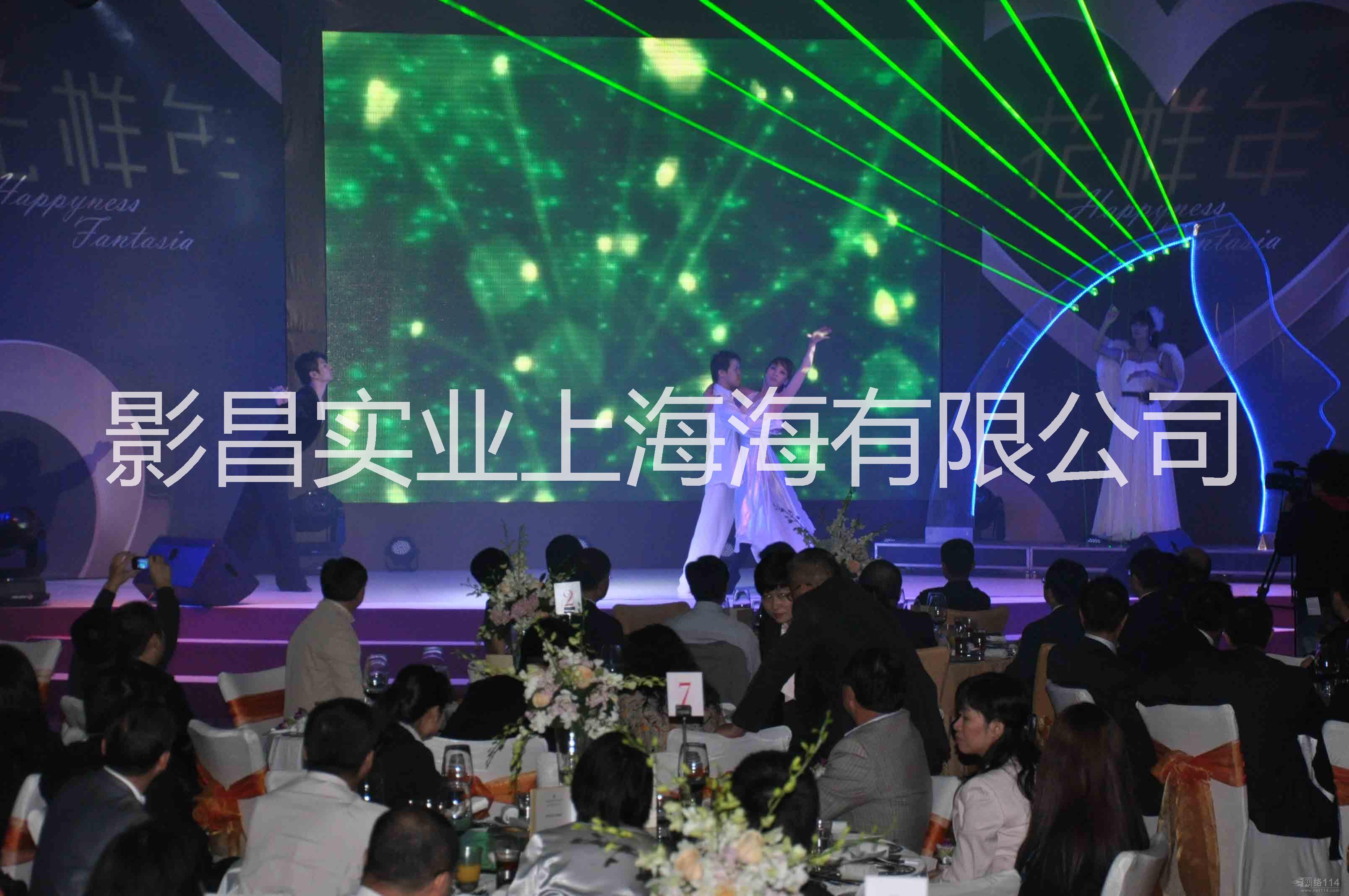 上海会议布置舞台搭建公司/会议背景板制作/投影仪租赁图片