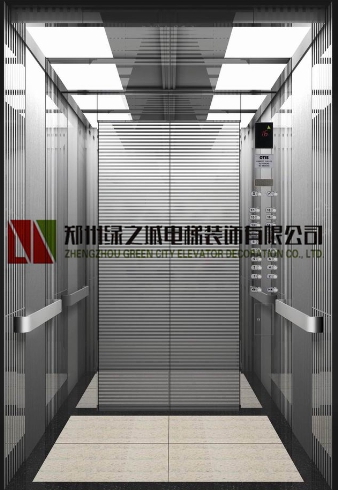 供应用于电梯装修的酒店电梯装饰，郑州绿之城电梯装潢