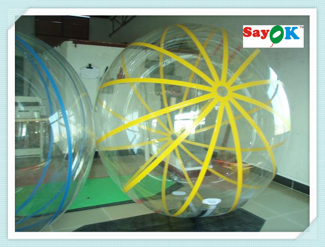 供应用于娱乐的水上步行球厂家生产定制透明多彩pvc/tpu滚动球充气水上运动产品图片