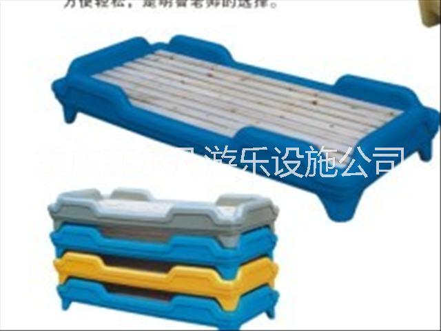 供应用于幼儿午休的重庆幼儿园专用塑料木质午休床