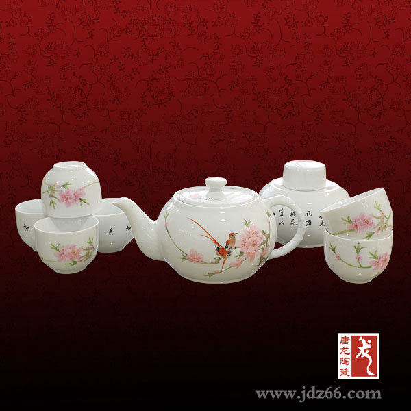 景德镇陶瓷茶具定做   手绘陶瓷图片