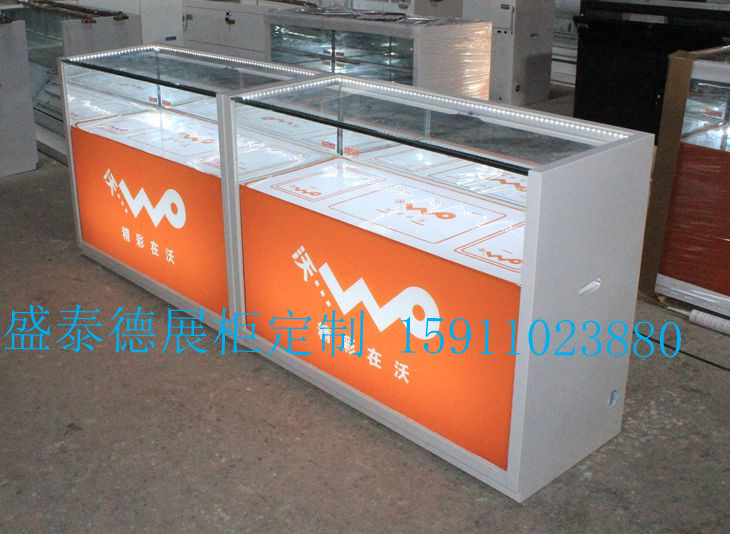 供应用于的VIVO手机展示柜金属手机展柜北京手机展柜厂家定制玻璃展示柜手机柜台图片