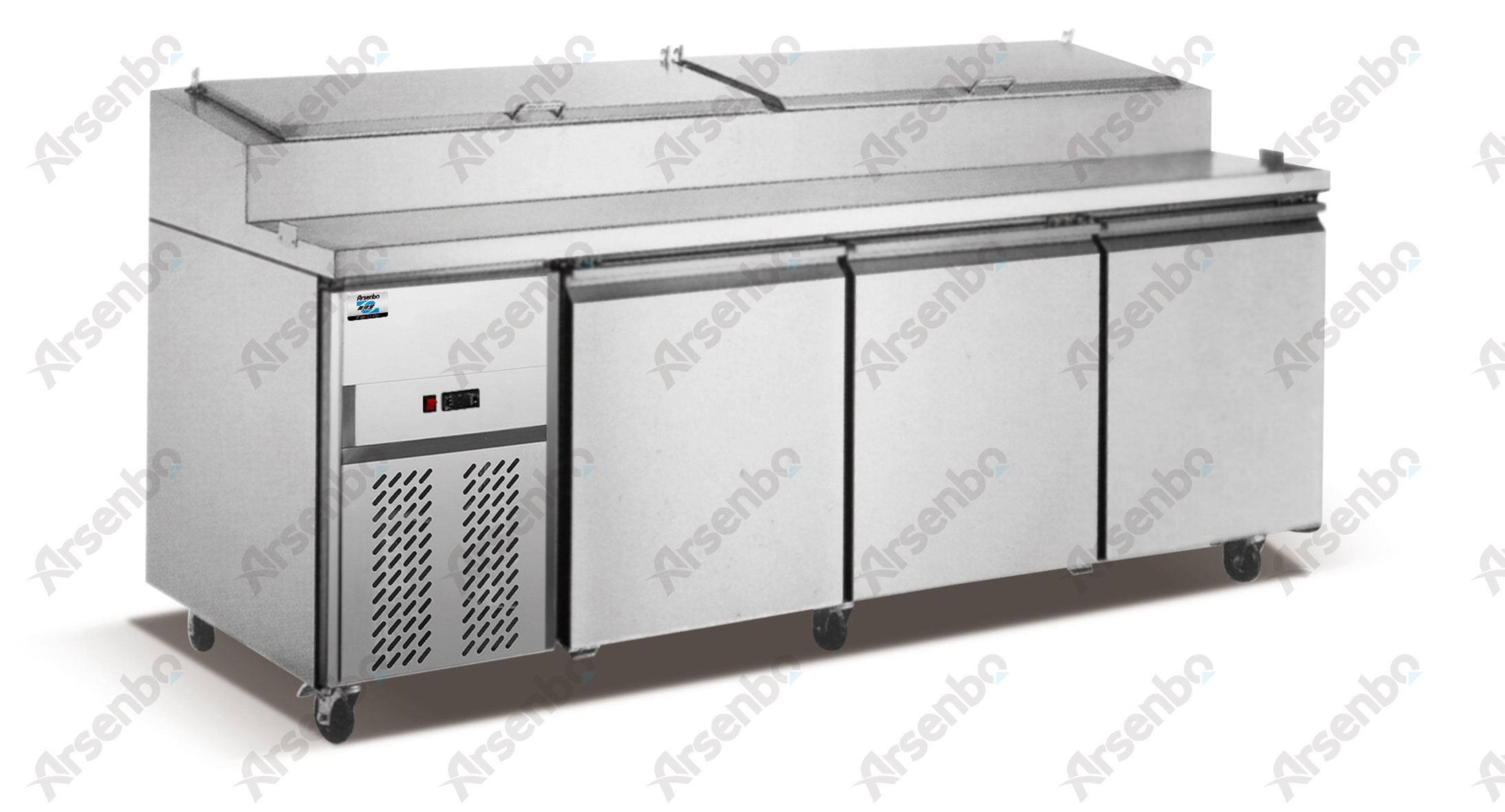 供应不锈钢比萨柜/单门冷藏柜/BS12L1F/风冷比萨柜/食品保鲜柜/比萨柜图片