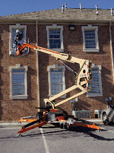 供应用于高空作业的美国JLG拖车式曲臂高空作业平台图片