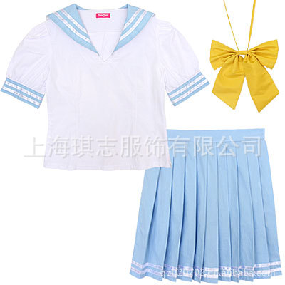 上海校服工厂定做小学生夏季校服英伦风可爱校服图片