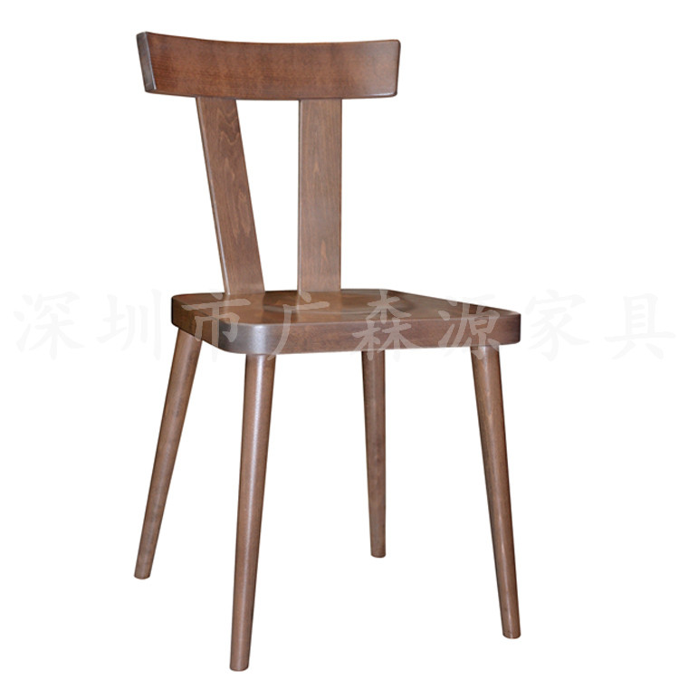 供应厂家直销钢管铁艺牛角椅实木餐椅