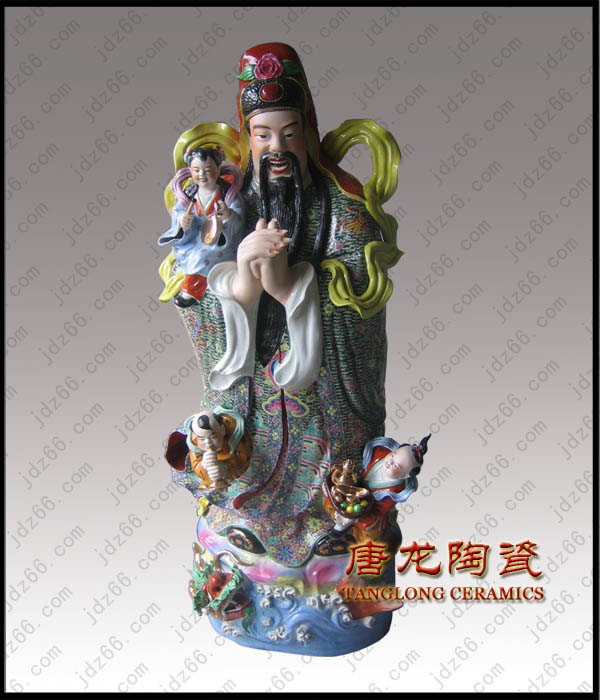 供应福禄寿三星神像 陶瓷雕塑像