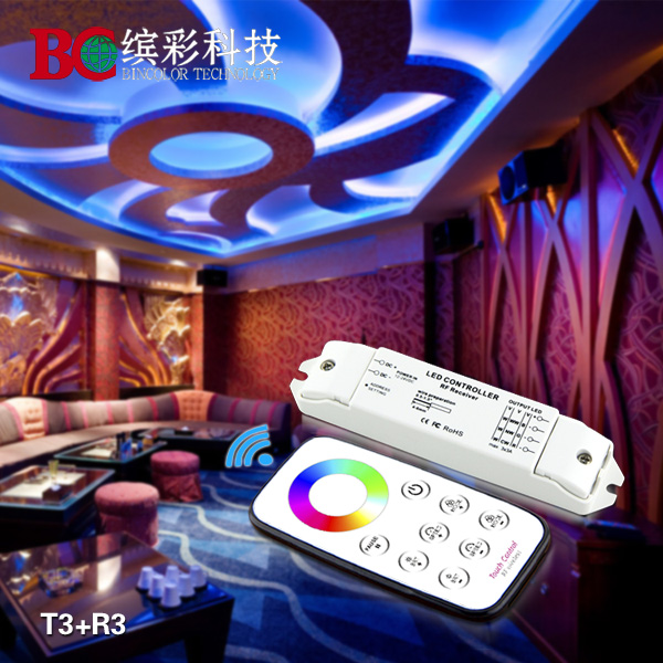 供应T系列无线遥控控制器 迷你控制器 调光调色RGB无线控制