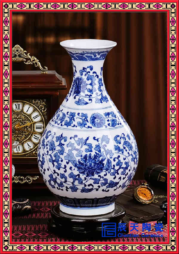 供应陶瓷大花瓶 供应花瓶厂家 景德镇青花瓷花瓶图片