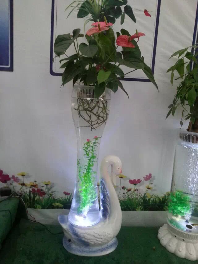 供应电子花瓶厂家-花瓶--电子增氧灯光花瓶