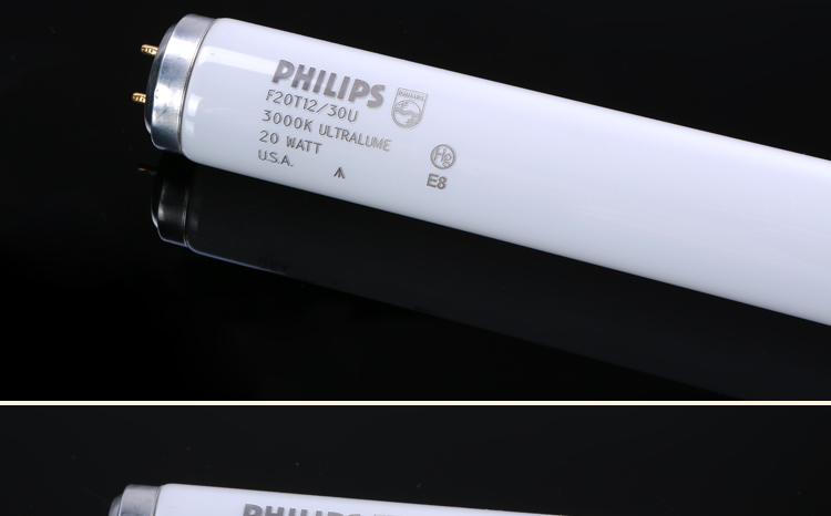 U30灯管 PHILIPS F20T12/30U 3000K 标准光源箱内用U30灯管
