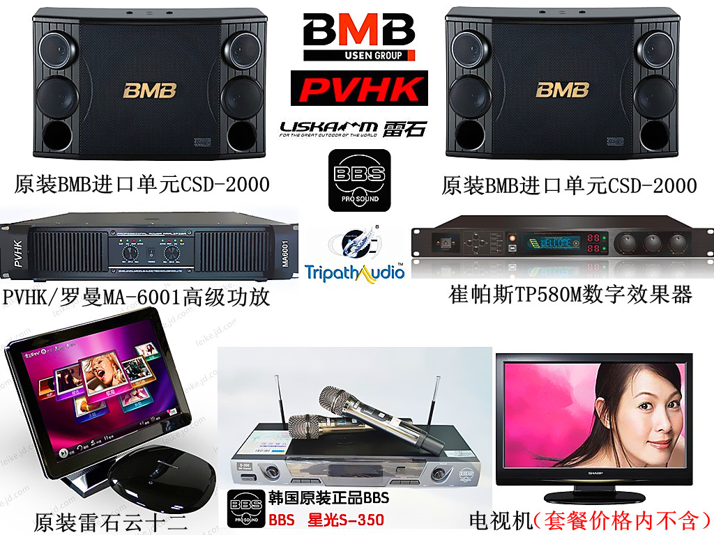供应原装BMB日本CSD-2000会所KTV量版式包间唱歌套装设备好声音练唱音乐设备图片