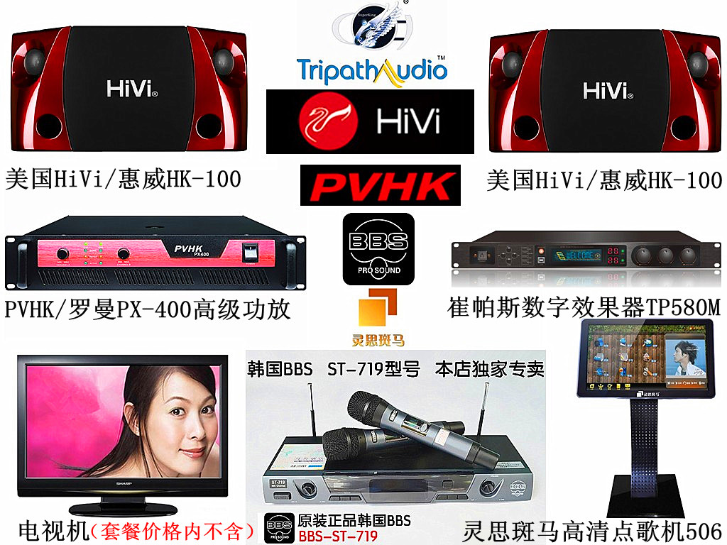 供应惠威HK100卡包音箱进口美国惠威高档KTV包房音箱量贩式唱歌设备图片