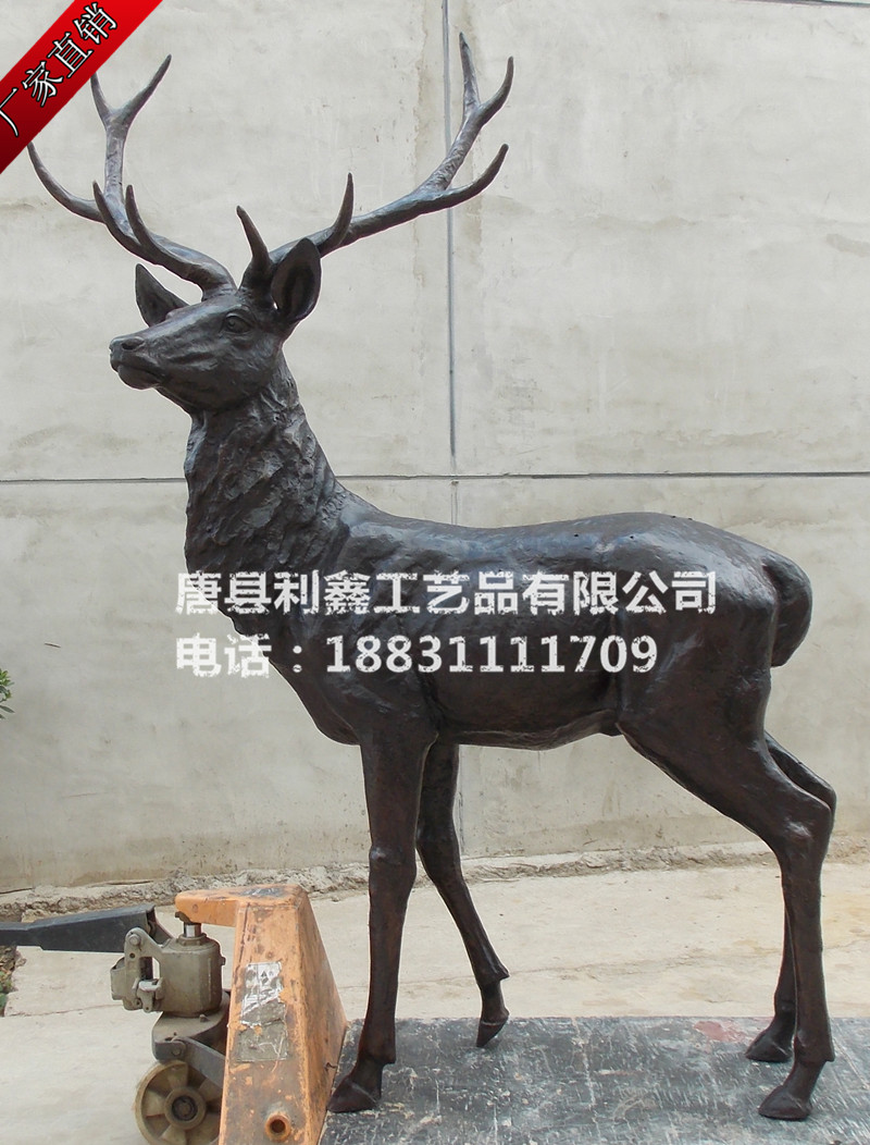 供应铜鹿雕塑      铸铜鹿雕塑   梅花鹿铜雕塑    吉林雕塑公司