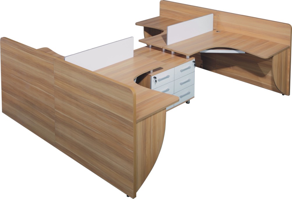 供应用于木材的东莞家具厂新款四人位板式组合台