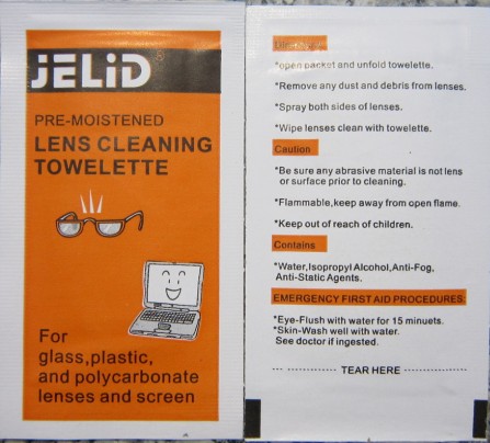 供应JELID5090擦眼镜屏幕湿纸巾、3D眼镜消毒纸、屏幕湿巾