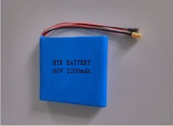 供应60V－2.2AH锂离子电池组，18650锂电池组，电动平衡车电池、自平衡思维车锂电池图片