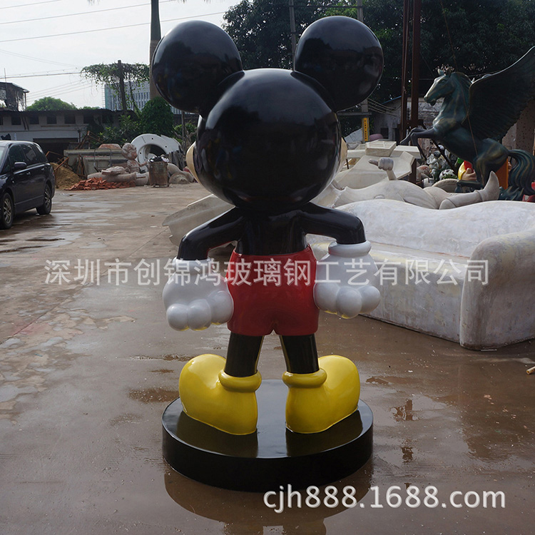 供应玻璃钢米老鼠雕塑米奇雕塑迪士尼雕塑图片