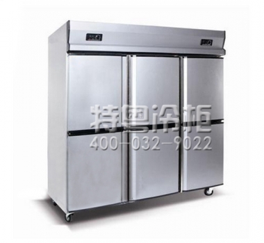 供应不锈钢六门单温/双温厨房冷藏柜