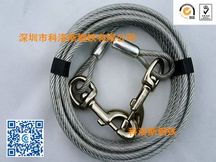 供应用于广泛的不锈钢钢丝绳 包胶钢丝绳 多股时尚威亚绳