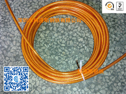 供应用于广泛的不锈钢钢丝绳 包胶钢丝绳 多股时尚威亚绳