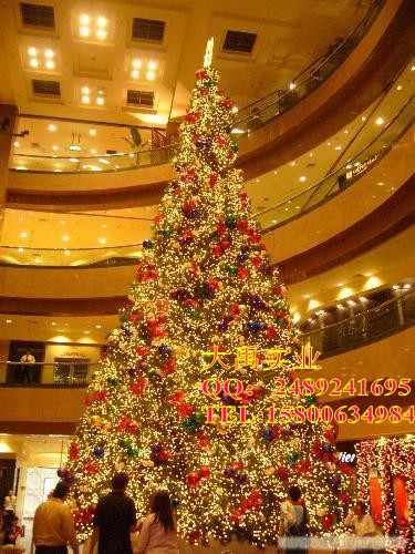 铁艺框架大型圣诞树 上海圣诞树厂批发