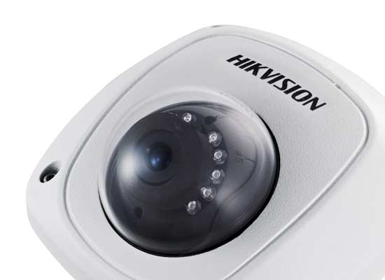 供应用于安全防护的700TVL ICR红外迷你半球型摄像机