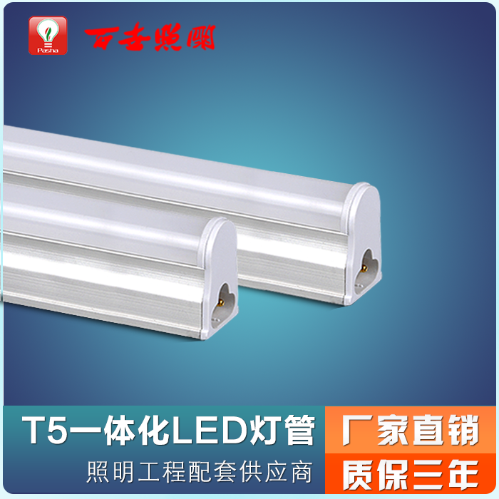 广州百世照明供应T5一体化LED灯管 0.6米 8W 工程专用 厂家直销 量大从优 有意者请询价咨询图片