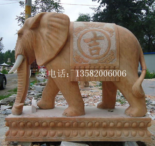 供应石雕大象图片