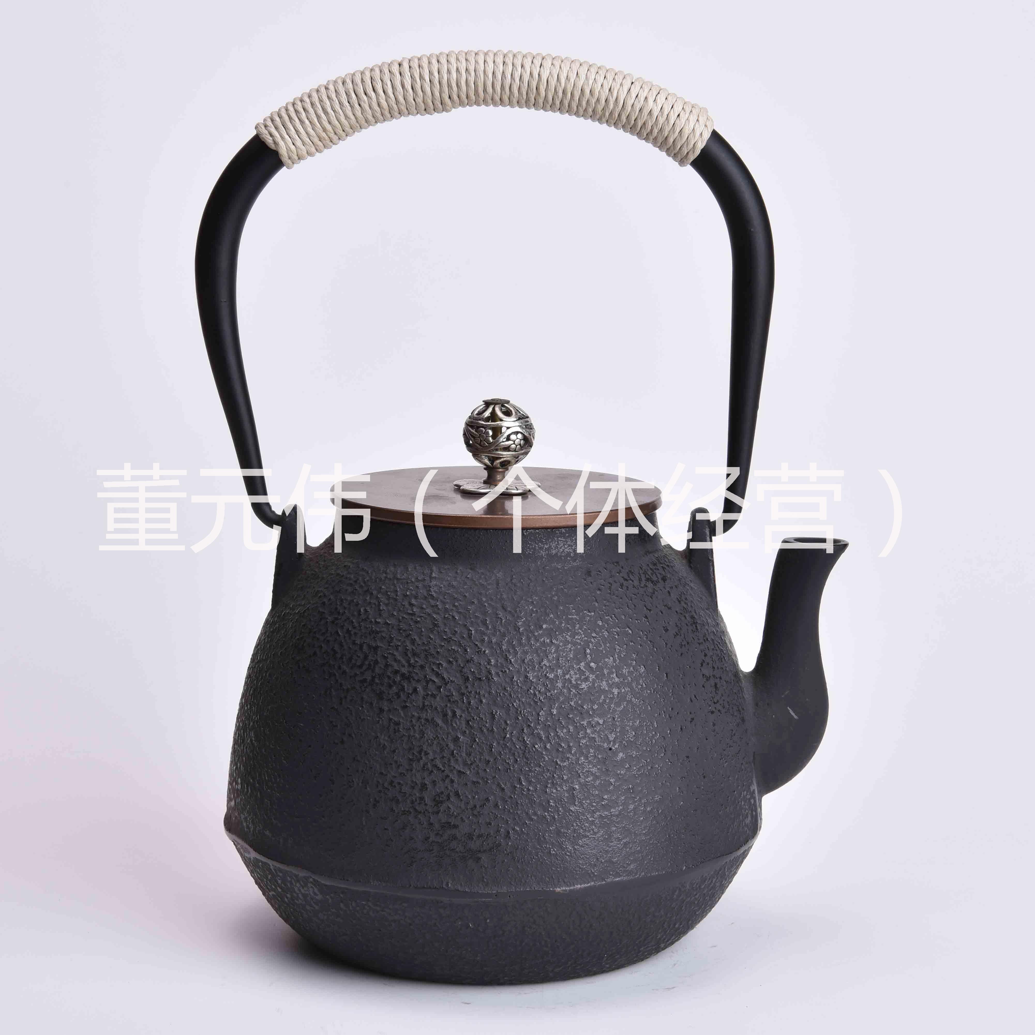供应公佳铁茶壶冰裂素壶铸铁壶煮茶壶老铁壶日本铁壶铜盖烧水壶
