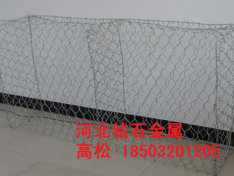 供应铅丝笼边坡防护网防洪治水石笼网 生态格宾网 石笼网