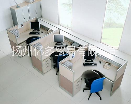 供应用于办公的扬州屏风位办公桌，隔断职员桌图片