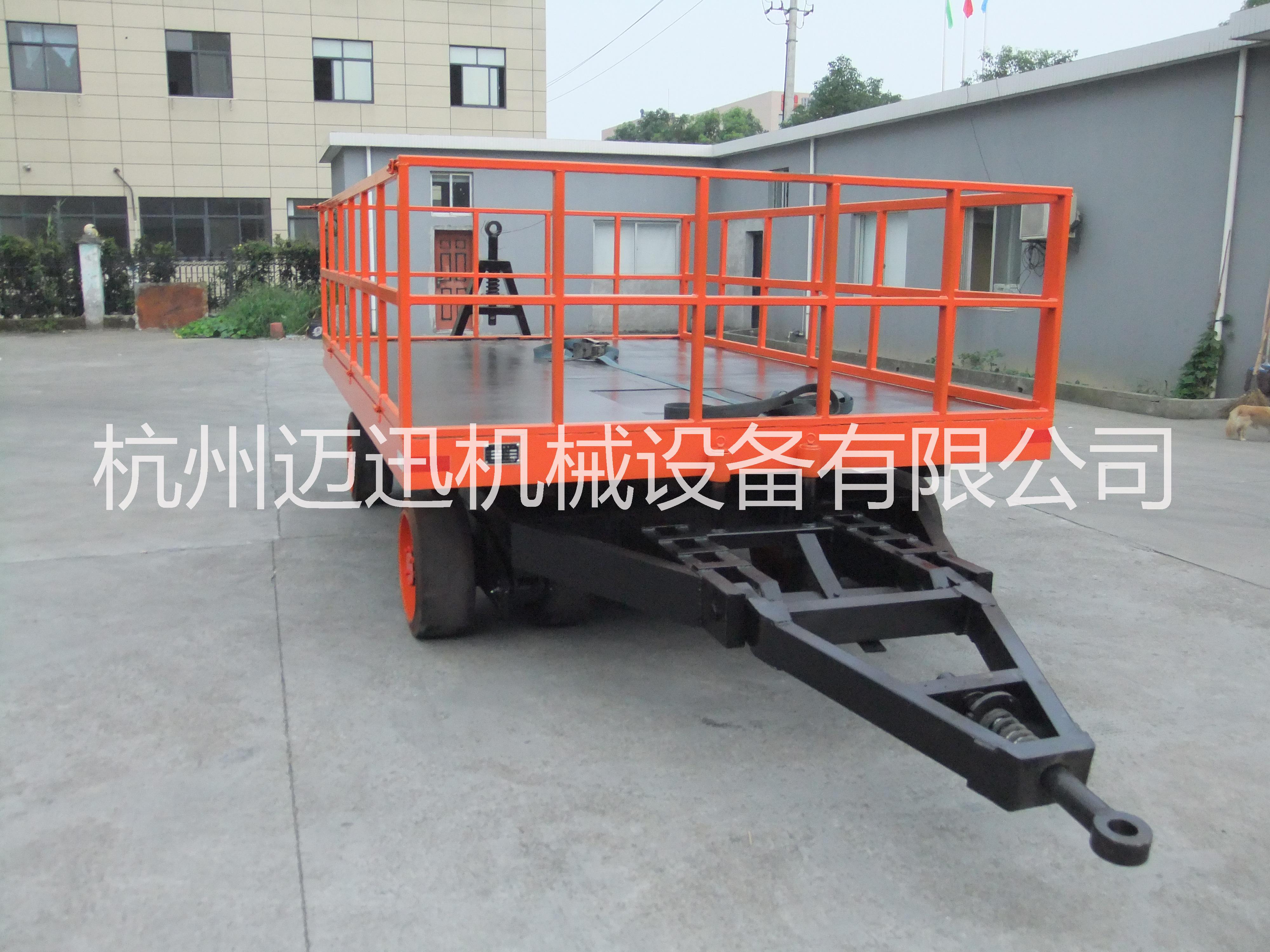供应杭州40吨平板拖车/拖挂车，平台拖车生产厂家，全挂车供应商，牵引用平板拖车