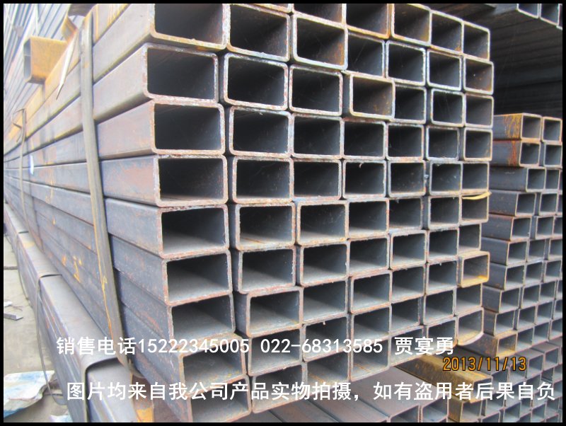 天津方管厂家大量的库存厚壁钢管批发销售，出口品质